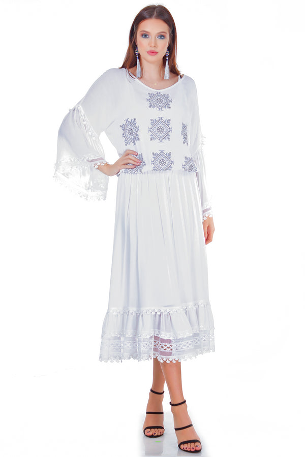 Rochie vascoza cu broderie freeshipping - Liza Panait Online Boutique